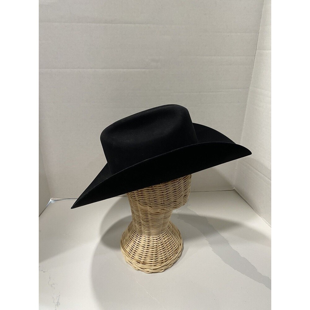 Larry Mahan’s Hat Collection El Vaquerito XXX Black Cowboy Hat Size 6 3/4 - Picture 5 of 8